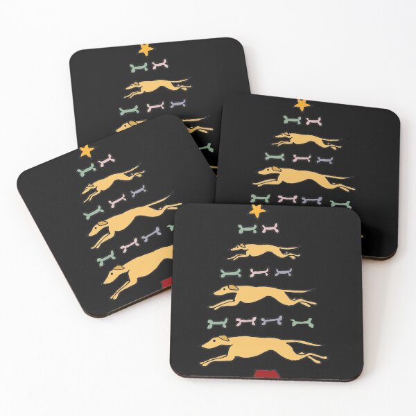 Item preview, Fun Cool Greyhound Dog and Biscuits Christmas Tree designed and sold by Nature's Fancy.
