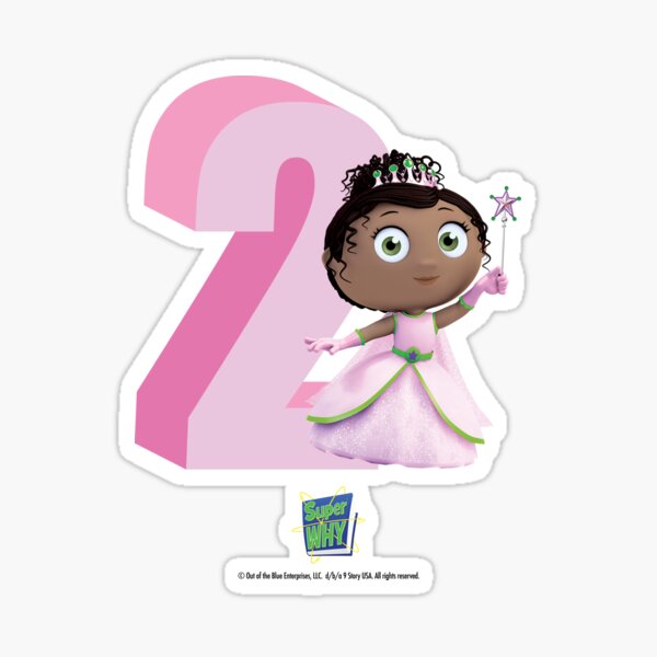 "Super WHY! Princess Presto number two" Sticker by Eenig Redbubble