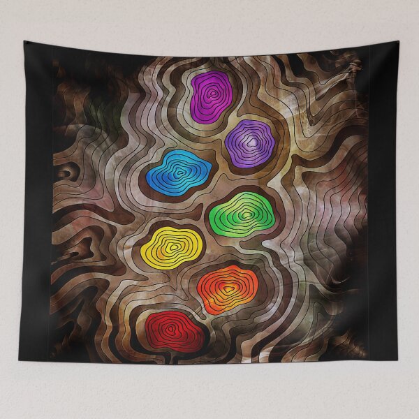 Item preview, 7 Chakras Tree Rings - 09 designed and sold by chakraplaza.