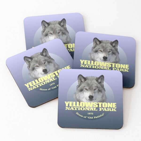 Item preview, Parque Nacional de Yellowstone (lobo gris) (WT) designed and sold by curranmorgan.