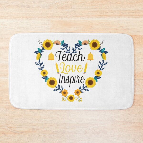 Item preview, Teach Love Inspire Heart Sunflower Teacher Appreciation designed and sold by Farid94.