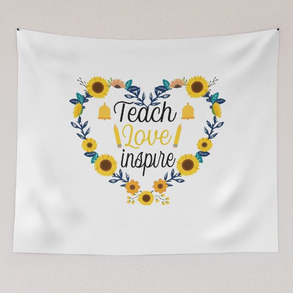 Item preview, Teach Love Inspire Heart Sunflower Teacher Appreciation designed and sold by Farid94.
