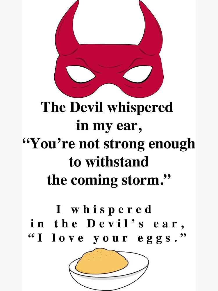 "Devil Eggs Dad Joke Meme Smart, funny, backyard cook" Photographic