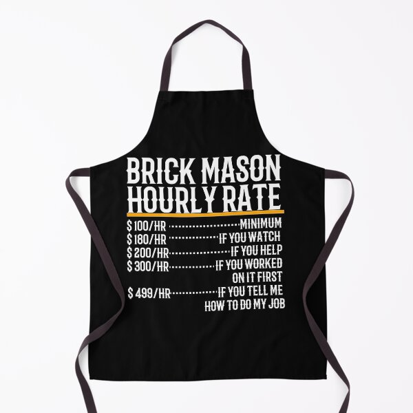 Item preview, Brick Mason Hourly Rate designed and sold by TeesYouWant.
