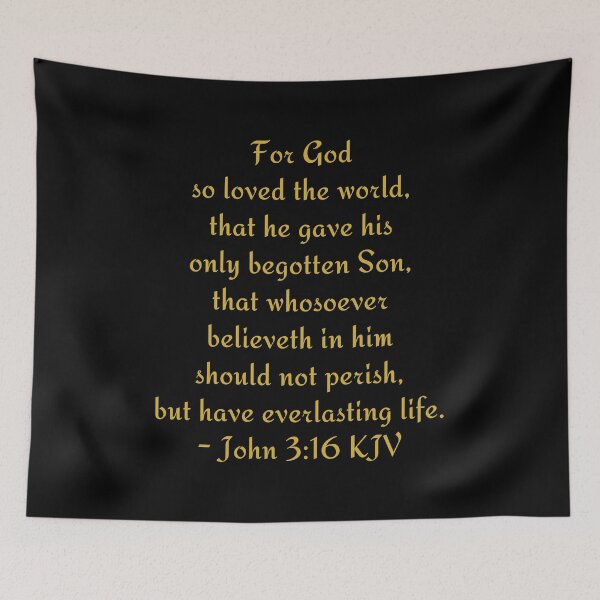 Item preview, John 3:16 KJV - Gold Modern Text designed and sold by VerShirts.