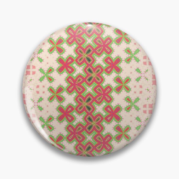 Item preview, Metamorphosis Pattern Red Green Beige Abstract Floral designed and sold by PlumGood.