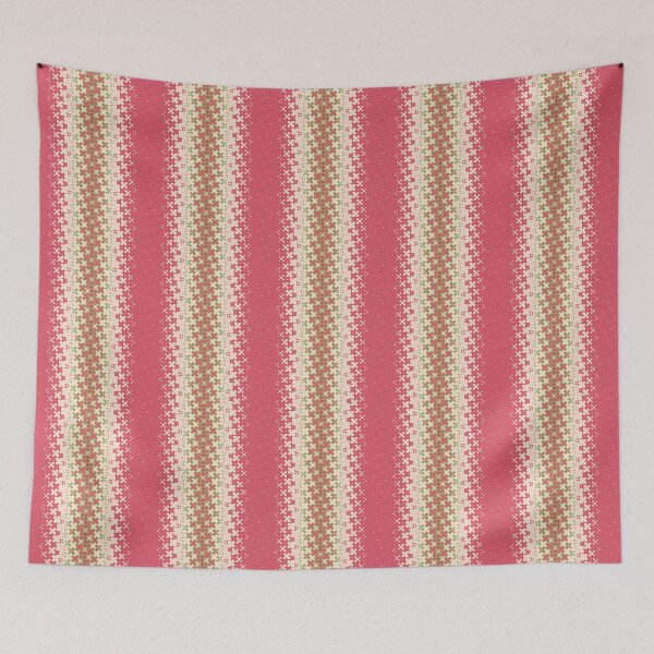 Item preview, Metamorphosis Pattern Red Green Beige Abstract Floral designed and sold by PlumGood.