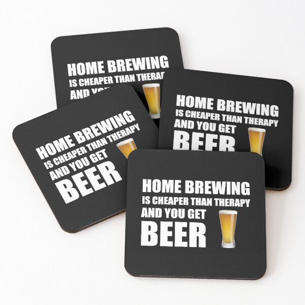 Item preview, Home Brewing Is Cheaper Than Therapy And You Get Beer designed and sold by Cat Lady Designs.