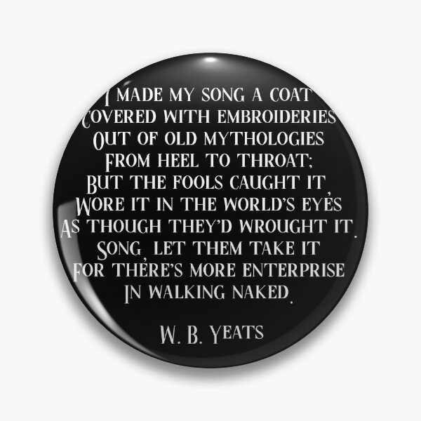 Item preview, A Coat poem written by W.B. YEATS designed and sold by Aura-E.