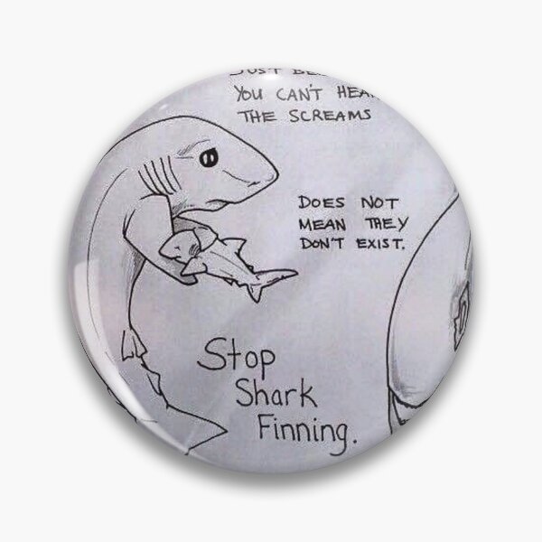 Item preview, Stop Shark Finning - Go Vegan! designed and sold by WittyMillennial.