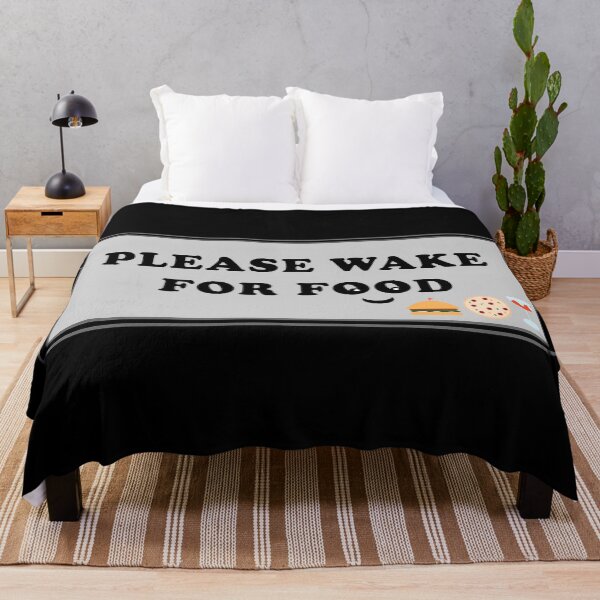 Item preview, Please wake me up for food - Funny Foodie Quote designed and sold by Deegital18.
