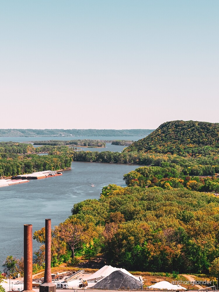 "River Bluff Views in MinnesotaMississippi River" Poster for Sale by