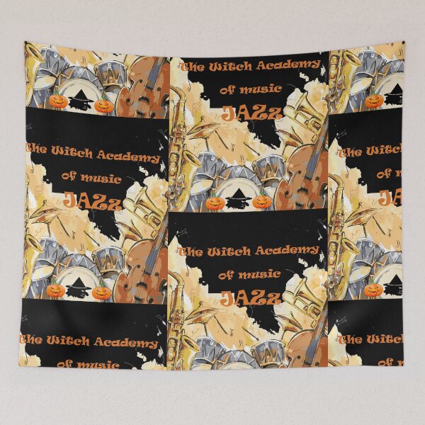 Item preview,   the witch academy of music jazz, witch academy jazz,  halloween Design designed and sold by HananDesign13.