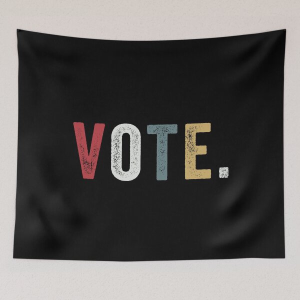 Item preview, VOTE VINTAGE Face Mask Election designed and sold by MagicBoutique.