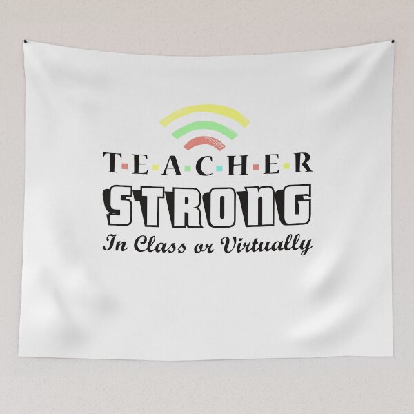 Item preview, Teacher Strong in Class or Virtually Teaching Gift  designed and sold by Farid94.