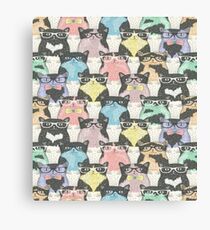 smart kitties... Canvas Print