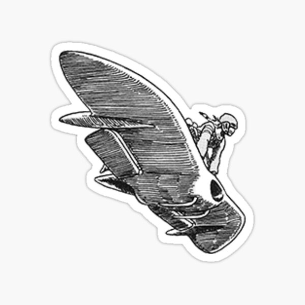 Nausicaa et planeur Sticker