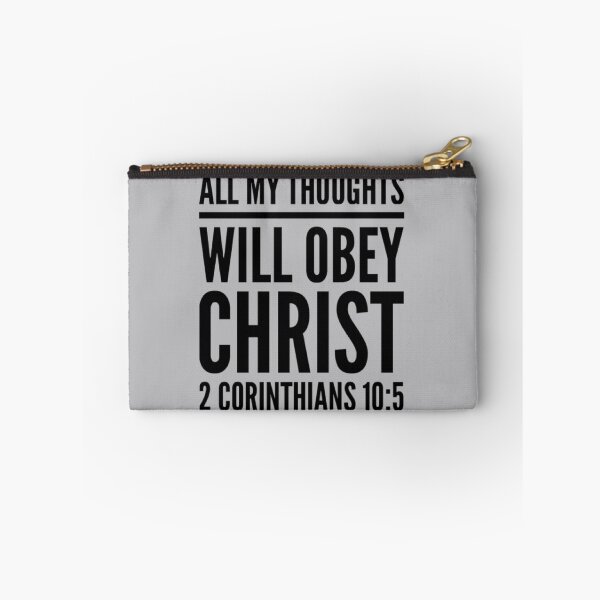 Item preview, All My Thoughts Obey Christ (2 Corinthians 10:5) designed and sold by LiveAndGlow.