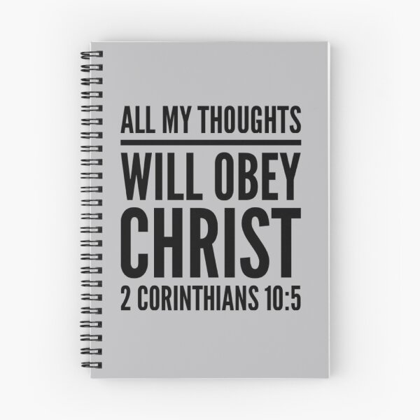 Item preview, All My Thoughts Obey Christ (2 Corinthians 10:5) designed and sold by LiveAndGlow.