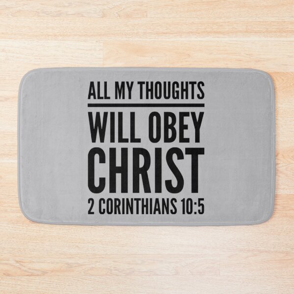 Item preview, All My Thoughts Obey Christ (2 Corinthians 10:5) designed and sold by LiveAndGlow.