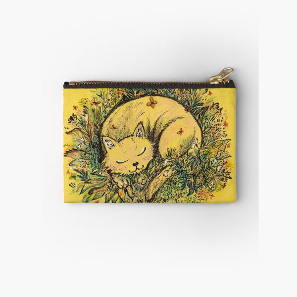 Item preview, Cat Nap on yellow designed and sold by sadnettles.