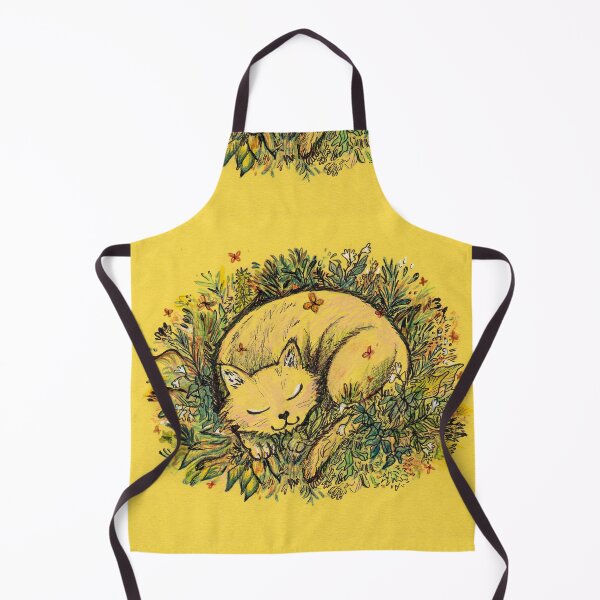 Item preview, Cat Nap on yellow designed and sold by sadnettles.