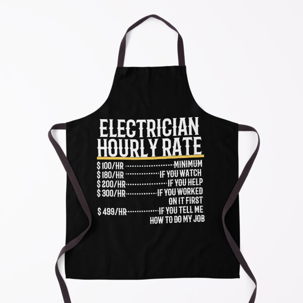 Item preview, Electrician Hourly Rate designed and sold by TeesYouWant.