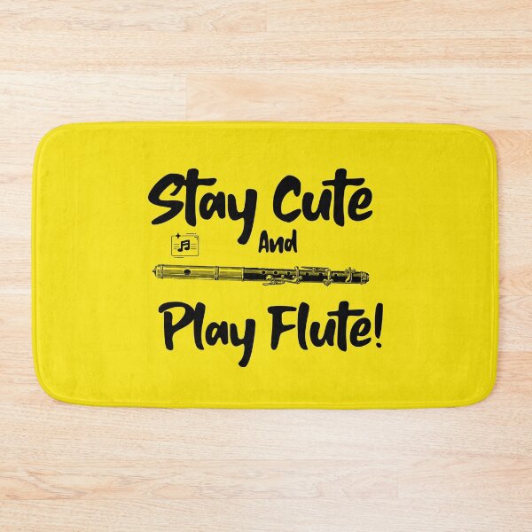 Item preview, «Stay Cute and Play Flute!» Music Orchestra Piano Band  designed and sold by musicmusicpin.
