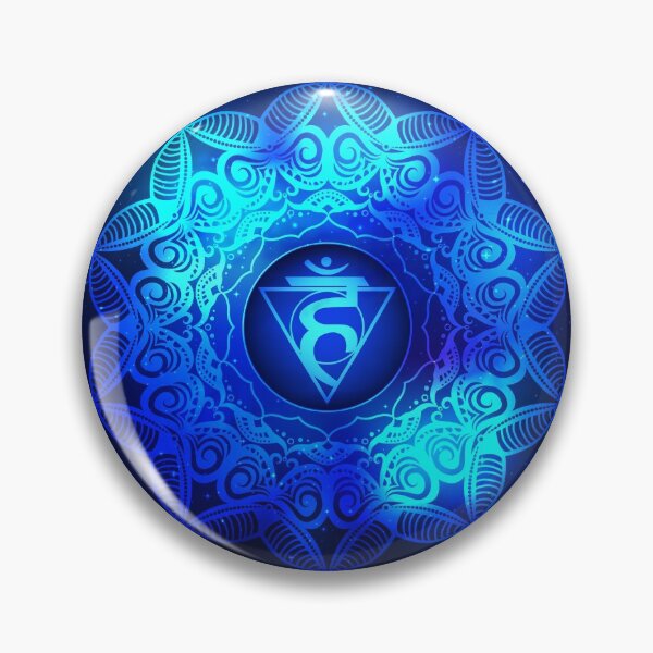Item preview, Throat Chakra Mandala - 04 WO designed and sold by chakraplaza.