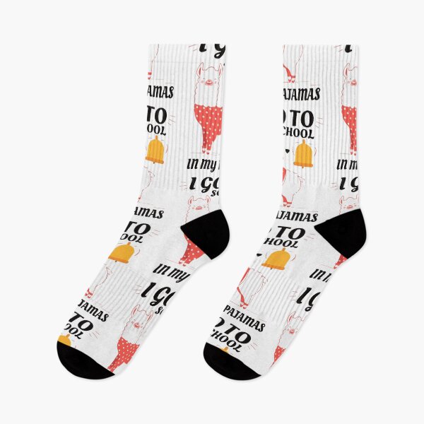 Item preview, Copy of I Go To School In My Pajamas Home School  funny Llamas designed and sold by Farid94.