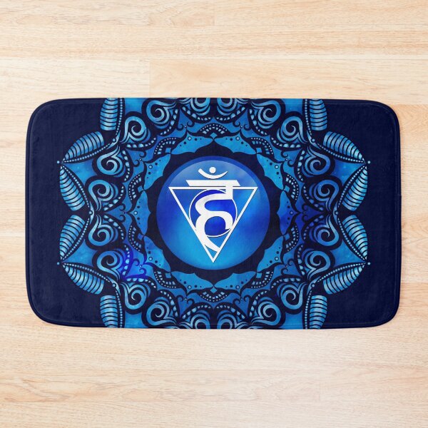 Item preview, Throat Chakra Mandala - 04 BLUGB designed and sold by chakraplaza.