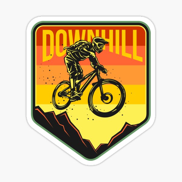 vtt downhill action - Mtb - Sticker