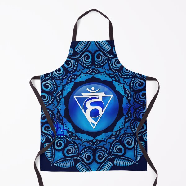 Item preview, Throat Chakra Mandala - 04 BLUGB designed and sold by chakraplaza.