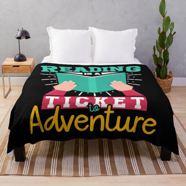 Item preview, Reading Is A Ticket To Adventure designed and sold by TopDawgDesigns.