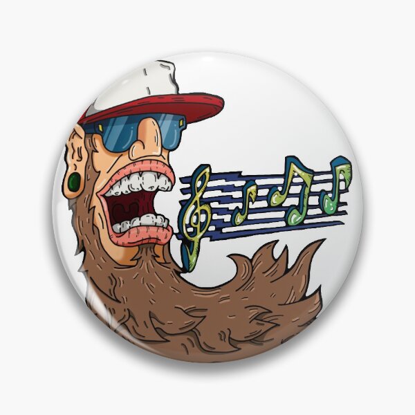 Item preview, Bearded Man Singing designed and sold by LuckyDesigner.