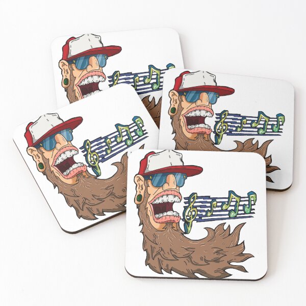 Item preview, Bearded Man Singing designed and sold by LuckyDesigner.