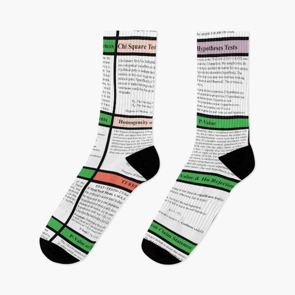 Item preview, Hypotheses Tests:  The StatisticsMatrix at Redbubble 2020 designed and sold by Mark Stansberry.