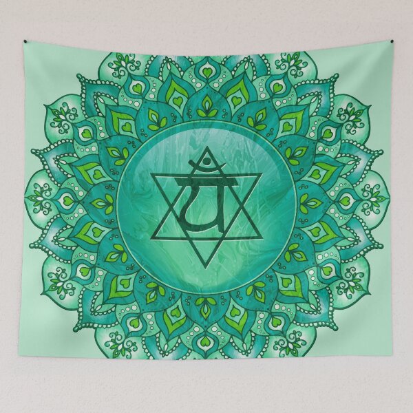 Item preview, Heart Chakra Mandala - 05 RGBG designed and sold by chakraplaza.