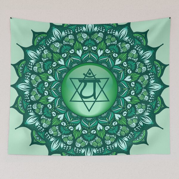 Item preview, Heart Chakra Mandala - 05 OGBG designed and sold by chakraplaza.