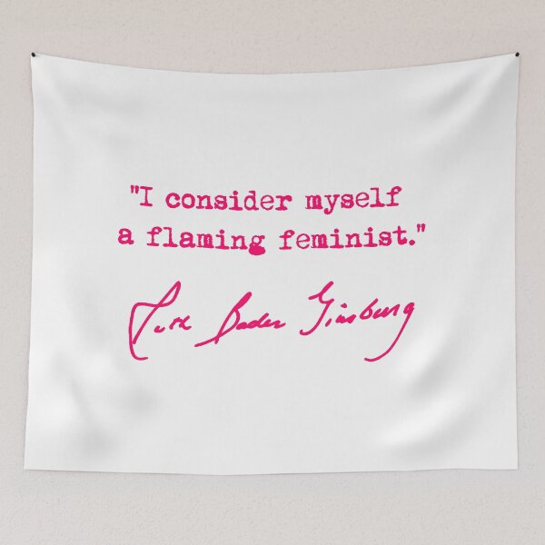 Item preview, I consider myself a flaming feminist - RBG (fuschia 2) designed and sold by Thelittlelord.