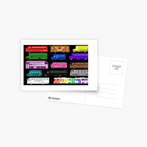 Bus Colors - The Kids' Picture Show Postcard