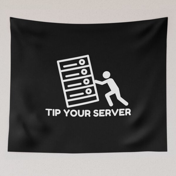 Item preview, Tip Your Server Funny Design designed and sold by MixedBagMerch.