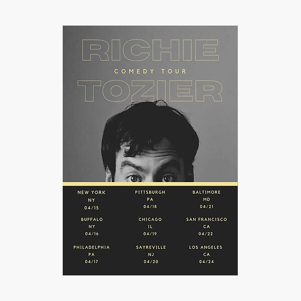 Richie Tozier Comedy Tour Poster Photographic Print