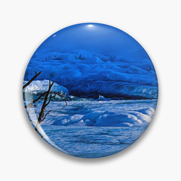 Item preview, Winter on the river illustration designed and sold by CanadianWild418.