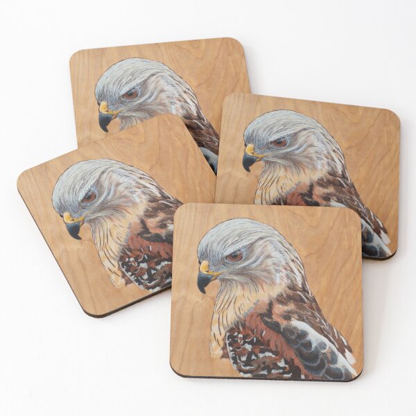 Item preview, Hawk Painting Wood Burning, Red-Shouldered Hawk Painted on Wood, Painted Pyrography, Wildlife Art, Birds of Prey, Bird Art, Original Art designed and sold by littrellart.