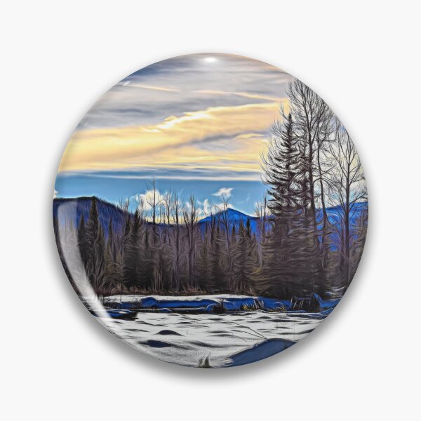 Item preview, Winter in the foothills illustration designed and sold by CanadianWild418.