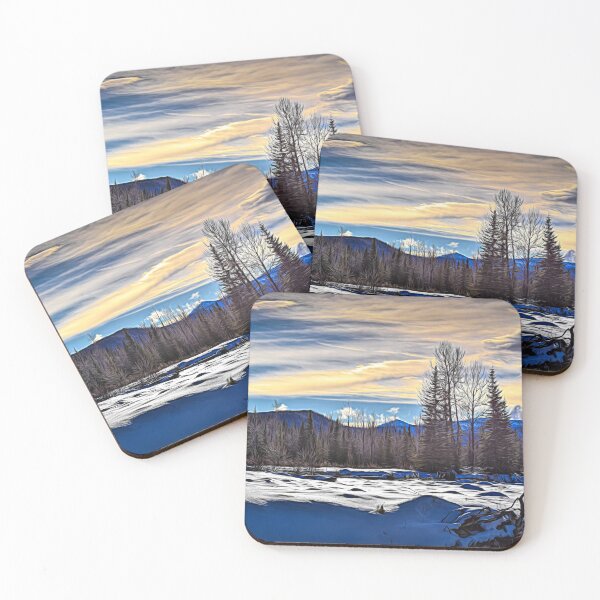 Item preview, Winter in the foothills illustration designed and sold by CanadianWild418.