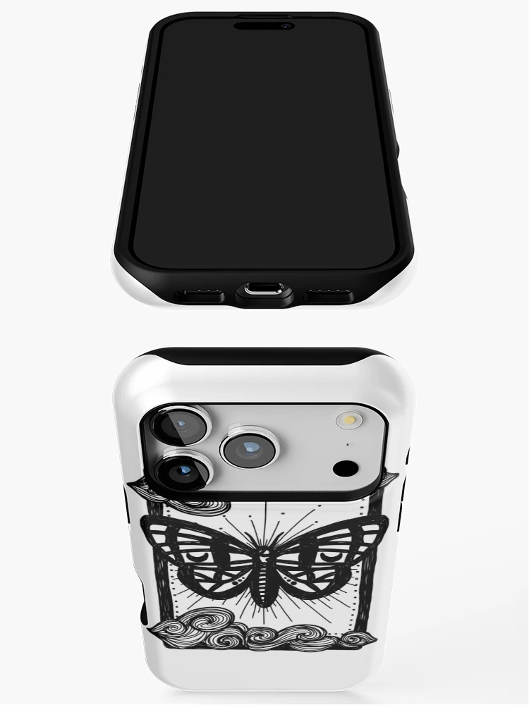 Thumbnail 3 of 4, iPhone Case, Moth Tarot Card designed and sold by Raspberry-Milk.