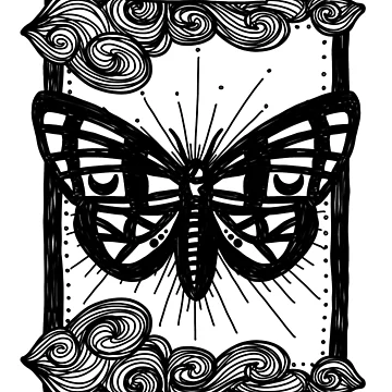 Artwork thumbnail, Moth Tarot Card by Raspberry-Milk