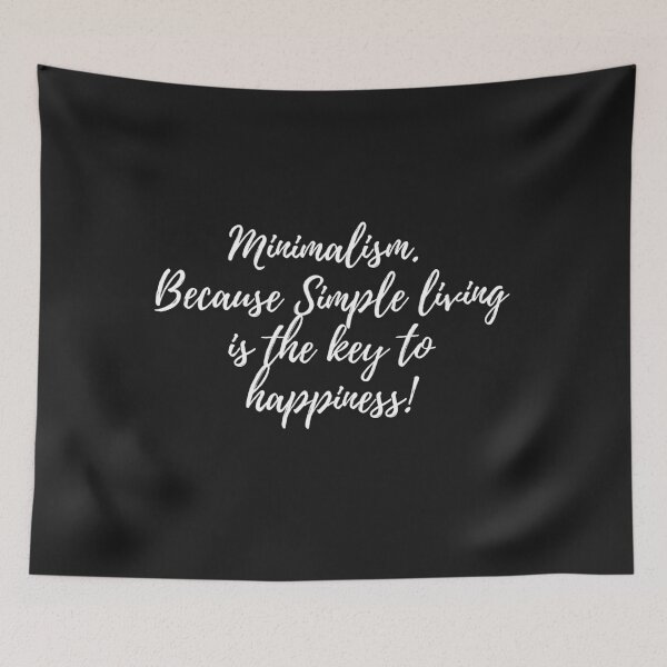 Item preview, Simple living is the key to happiness! Minimalism  designed and sold by Elena's Shop.